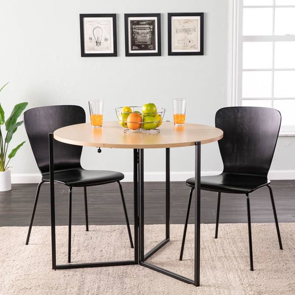 Southern Enterprises Ladston Round Folding Dining Table - image 
