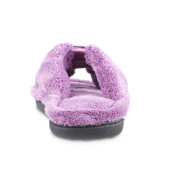 Womens Isotoner&#174; Microterry X-Slide Slippers w/Satin