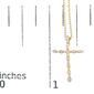 Haus of Brilliance 10kt. Gold Plated Diamond Cross Pendant - image 5