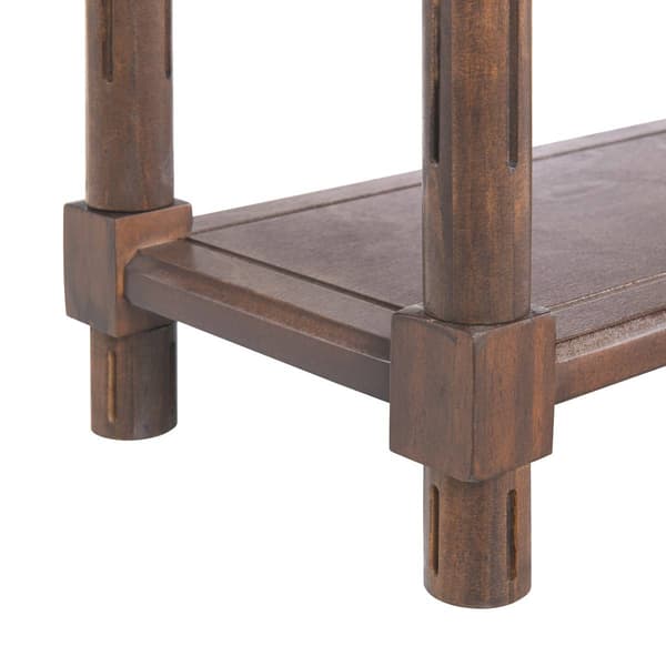 New Ridge Home Goods Harrison Side End Tables w/ Shelf - Chestnut