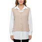 Womens Cure Rib Hacci/Airflow 2Fer Top - image 1