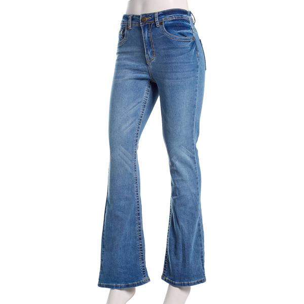 Juniors Gogo Bootcut Bull Horns Back Pocket Jeans - image 