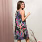 Womens 24/7 Comfort Apparel Black Paisley Keyhole Dress - image 4