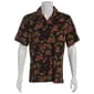 Mens Campia Short Sleeve Tiki Hut Button Down Shirt - Black - image 1