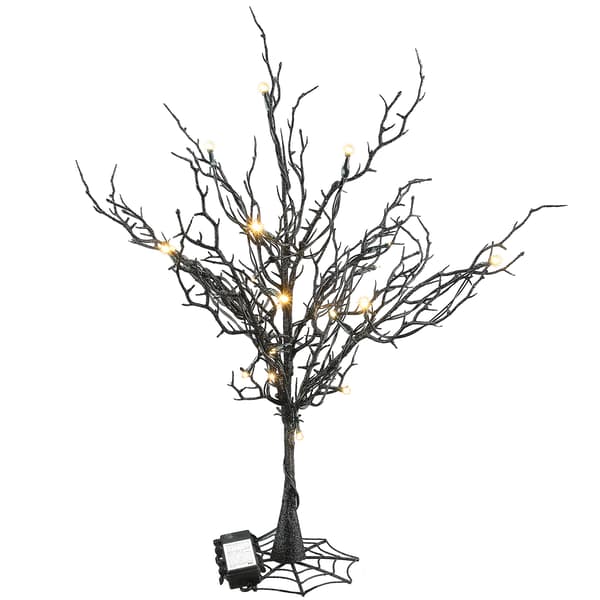 National Tree 22in. Halloween Tree with Lights - image 