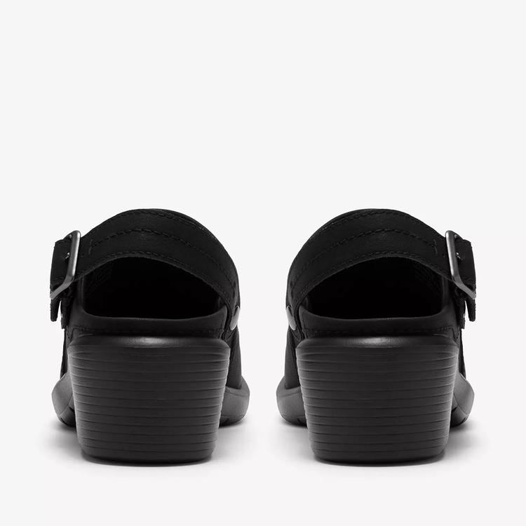 Womens Clarks Kynnzie Mule Black Dress Shoes
