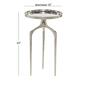 9th & Pike&#174; Contemporary Round Silver Aluminum Raised Edge Table - image 3