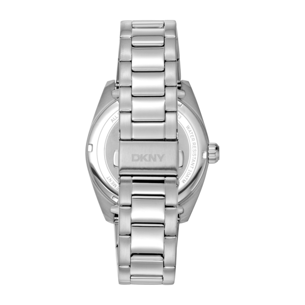 Mens DKNY Date Fluted Bezel Stainless Steel Watch - DK1G133M0015
