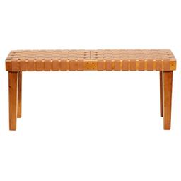 9th & Pike® Rustic Brown Wood Entryway Bench