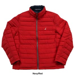 Mens Nautica Quilted Reversible Coat