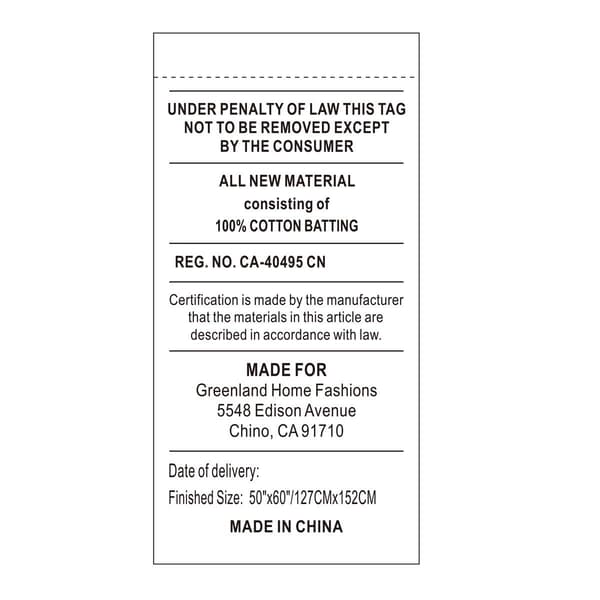 Greenland Home Fashions™ Oxford Traditional Quilted Throw