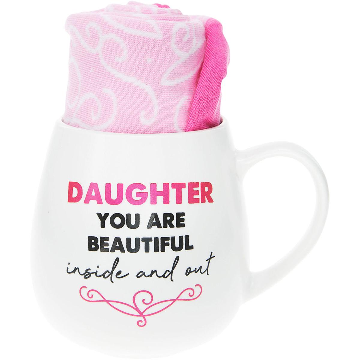 Pavilion Mug & Sock Set w/Daughter You Are Beautiful Inside...
