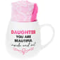 Pavilion Mug & Sock Set w/Daughter You Are Beautiful Inside & Out - image 1