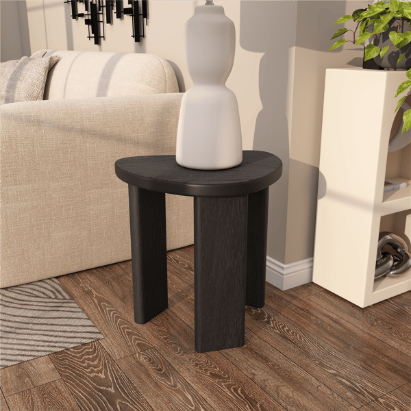 9th & Pike® Modern Black Wood Accent Table