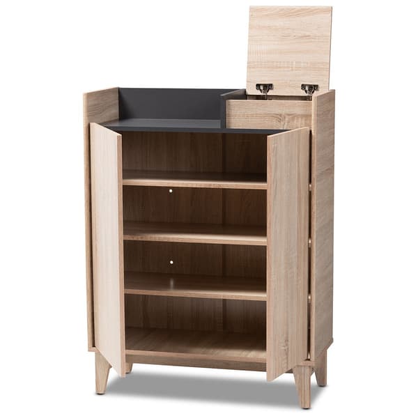 Baxton Studio Fella Entryway Shoe Cabinet