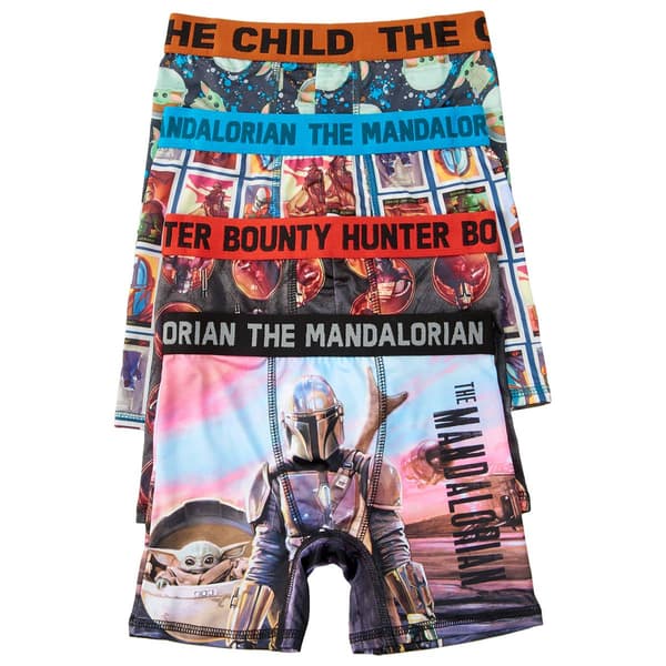 Boys Handcraft Mandalorian 4pk. Boxer Briefs - image 
