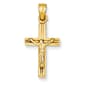 Unisex Gold Classics(tm) 14kt. Gold Hollow Crucifix Pendant - image 1