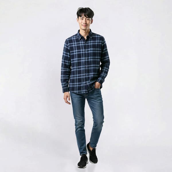 Young Mens Architect® Jean Co. Flannel Button Down - Royal