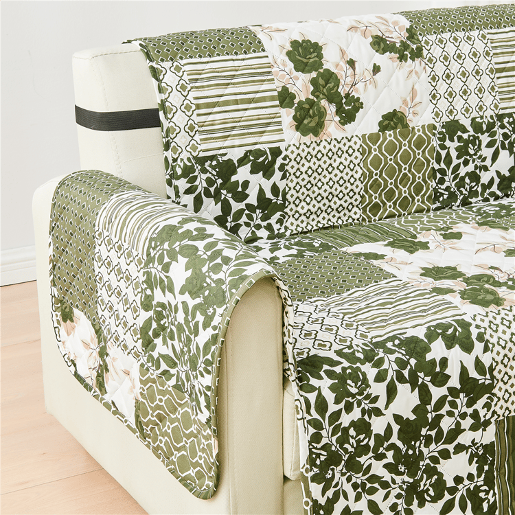 Freshfolds Reversible Patchwork Pet Furniture Protector