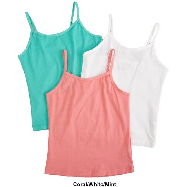 Girls &#40;7-16&#41; Pink Angel 3pk. Camisoles