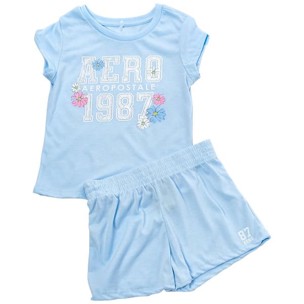 Girls (7-12) Aeropostale 2pc. Short Sleeve Tee & Short Set