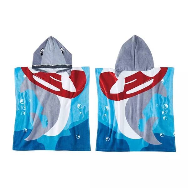 Shark Poncho Cotton Beach Towel Boscov's