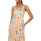 Womens MSK Sleeveless Smock Back Foil Floral Challis Midi Dress - image 4