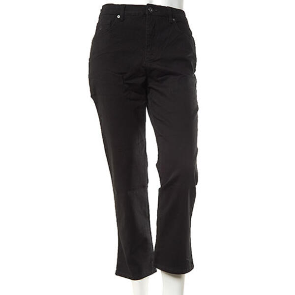 Petite Gloria Vanderbilt Amanda Black Jeans - image 