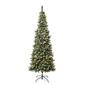National Tree 7.5ft Cullen Slim Prelit Christmas Tree w/ Pinecone - image 1