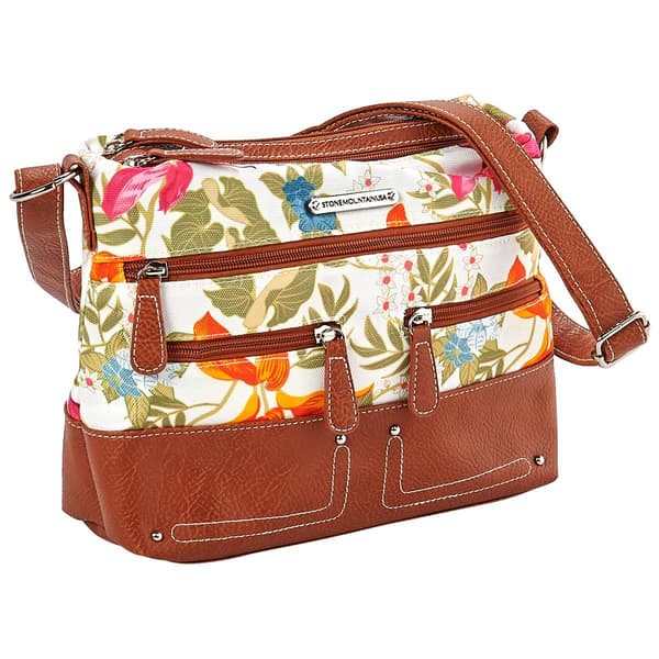 Stone Mountain Tropic Garden Canvas Hobo