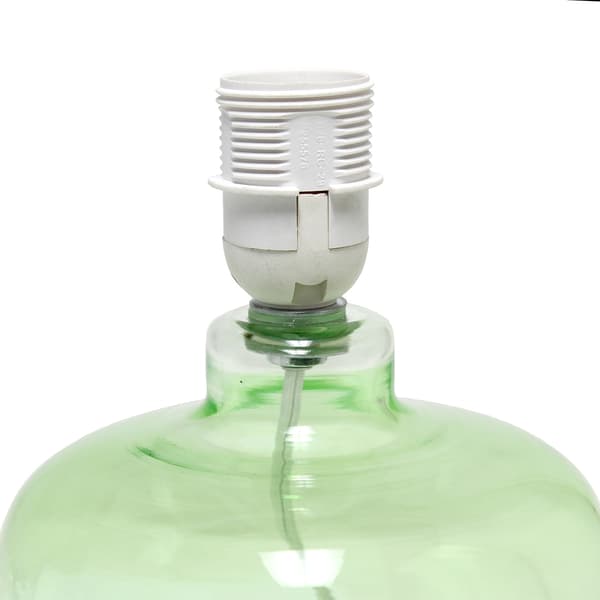 Simple Designs 13.7in. Glass Table Lamp