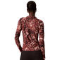 Womens Calvin Klein Long Sleeve Twist Neck Abstract Blur Blouse - image 2