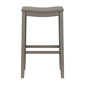 HH2 Home Fiddler Grey Backless Bar Height Stool with Saddle Seat - image 5