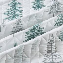 FreshFolds Matthew 3pc. Reversible Trees & Striped Quilt Set