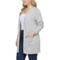 Plus Size NY Collection Long Sleeve Brushed Solid Long Cardigan - image 3