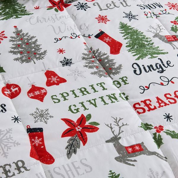 Freshfolds Winter Reversible Carol 3pc. Comforter Set
