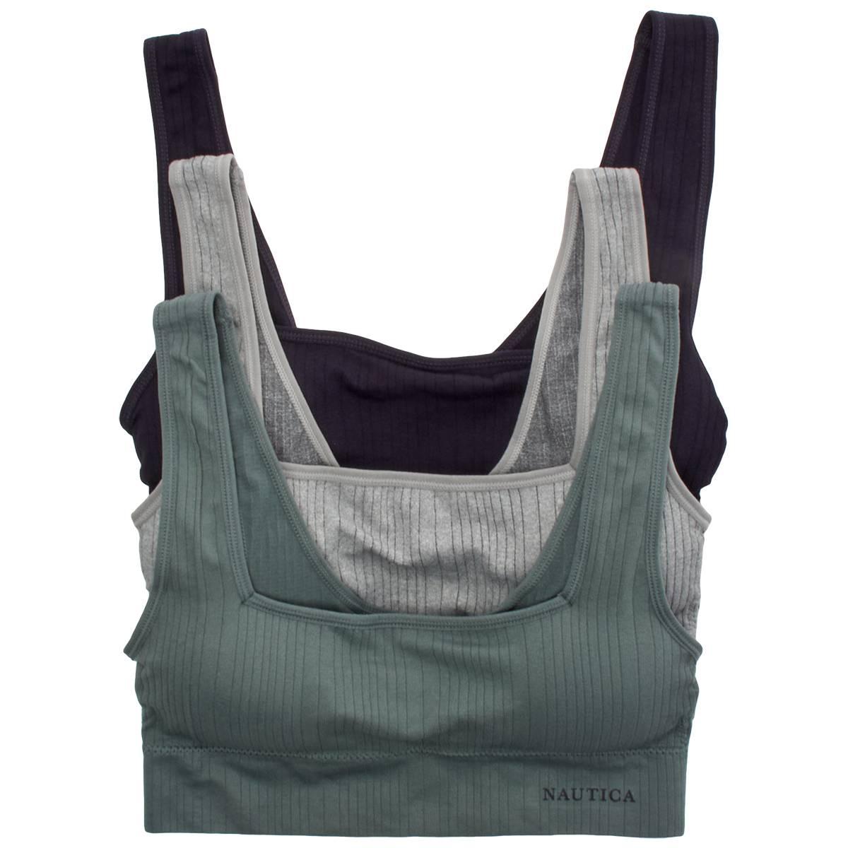 Womens Nautica 3pk. Bralettes - NT1181-3PKA