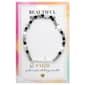 Beautiful Blessings Hematite Jet Stone Stretch Bracelet w/ Cross - image 2