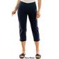 Womens Zac & Rachel Solid Pull on Crop Pants - image 5