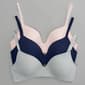 Womens Nautica 3pk. Micro Rib Wire Free Bras NT1636-3PKM - image 2