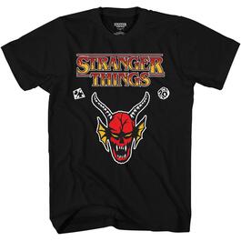 Young Mens Stranger Things Logo Graphic Tee