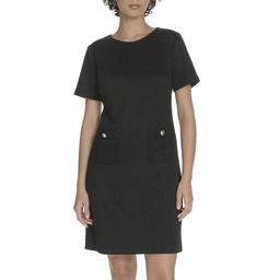 Womens Tommy Hilfiger Short Sleeve Shift Dress w/ Pocket