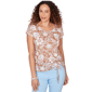 Womens Hears of Palm Cool & Collected Floral Embellished Tee - image 1