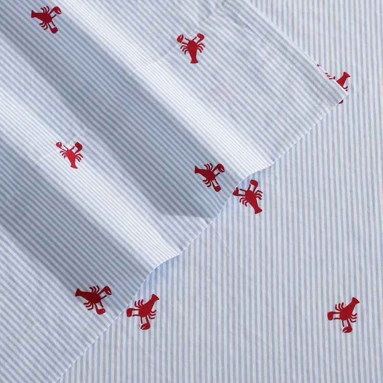 Nautica Lobster Walk Washed Percale Cotton Sheet Set