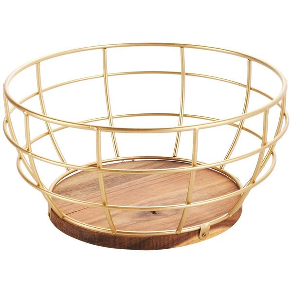 Bombay 10in Wire Acacia Fruit Basket - image 