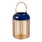 Evergreen Metal Blue & Gold Lantern w/Handle - Set of 2 - image 3