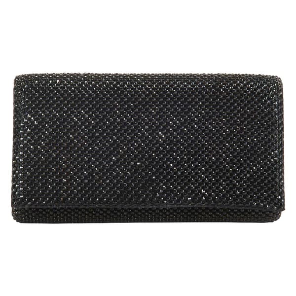 Jessica McClintock Cassie Diamonte Flap Clutch - image 