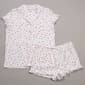 Womens Laura Ashley Cherries & Hearts Ruffle Boxer Pajama Set - image 2