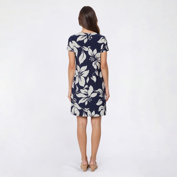 Womens Harlow & Rose Short Sleeve Floral Shift Dress