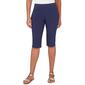 Womens Skye''s The Limit Coastal Blues Solid Skimmer Pants - image 1